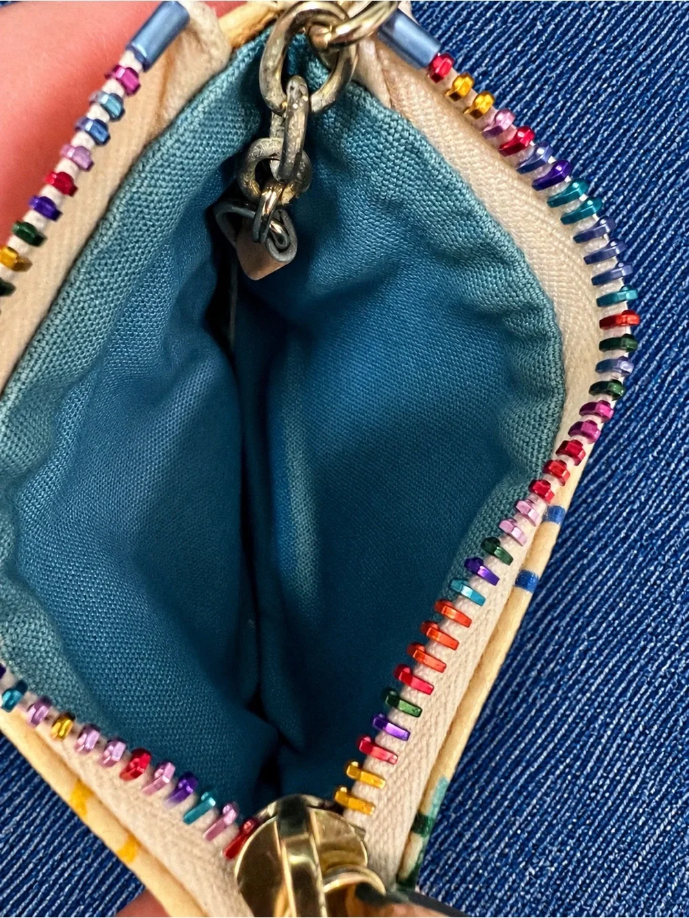 Vintage Dooney & Bourke Rainbow Coin/Key Purse